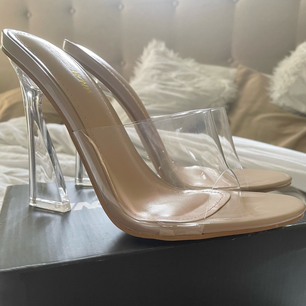 Clear fashion nova heels